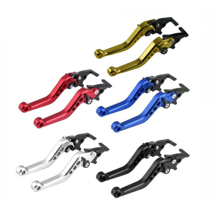 1pair Motorcycle CNC Six Speed Dual Disc Brake Handlebar Cowl Adjustable Electric Bike Brake Lever, Brake Lever(Black), Brake Lever(Silver), Brake Lever(Gold)