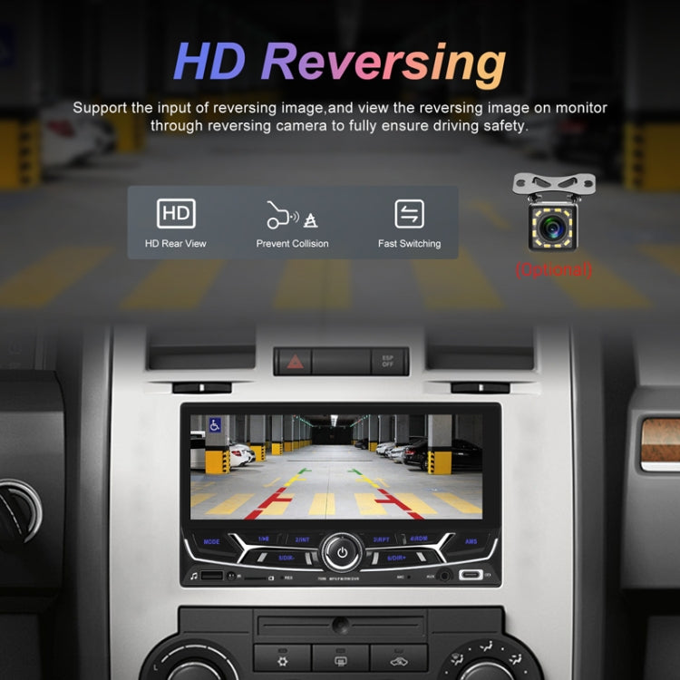 6.86inch Dual Butt Button Knob Player MP5 With Backup Camera Function / Bluetooth / CarPlay