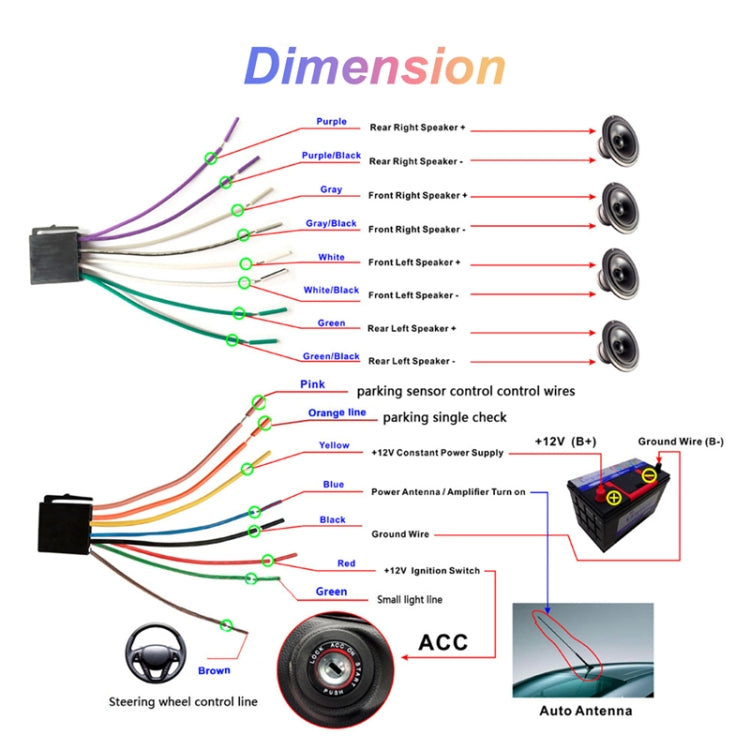 6.86inch Dual Butt Button Knob Player MP5 With Backup Camera Function / Bluetooth / CarPlay
