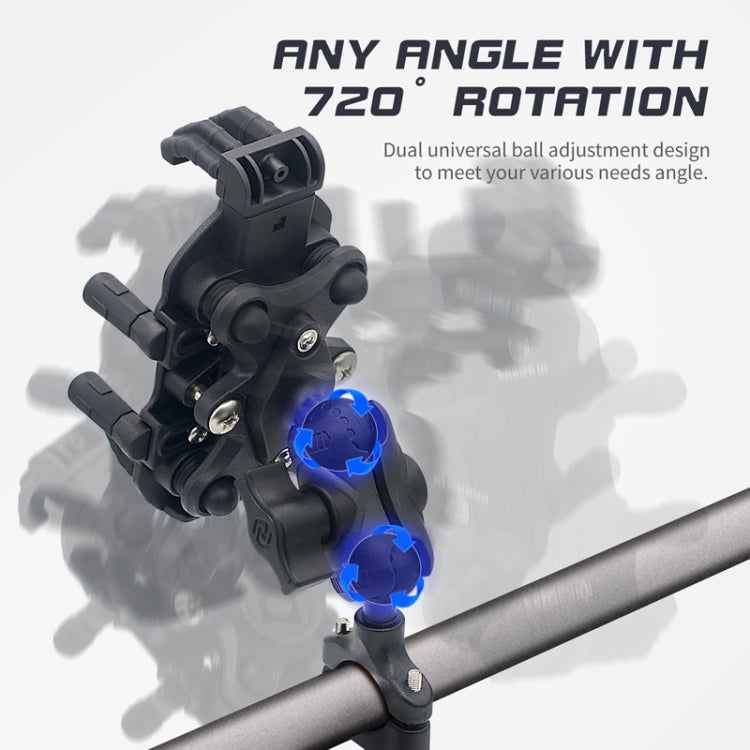 Outdoor Motorcycle Aluminum Alloy Shock-absorbing Mobile Phone Holder, CS-1990A1