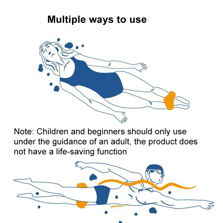 Swimming Training Clamping Legs Plate Legs Trainer Swimming Aid Plate, Bright Yellow Children Below 55kg, Blue Children Below 55kg, Orange Children Below 55kg