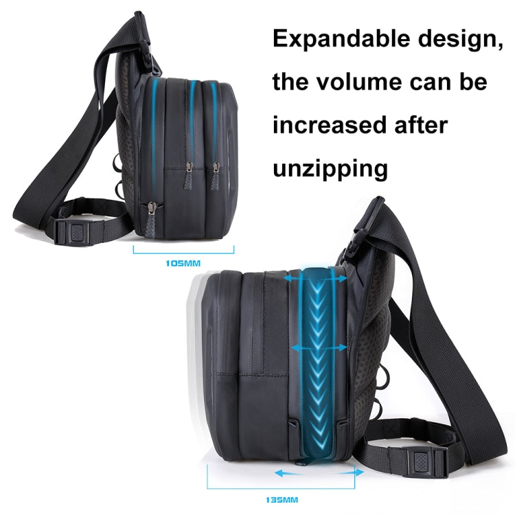 WILD MAN L1 3L Outdoor Motorcycle Riding Hard Shell Waist Bag Sports Cross-body Bag, L1