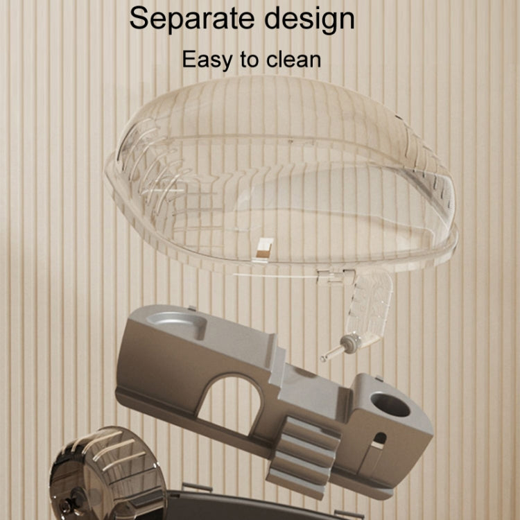 Panoramic Transparent Multi-Functional Large Space Hamster Cage, Gray Basic Model, Yellow Basic Model, Pink Basic Model, Gray Upgrade Model, Yellow Upgrade Model, Pink Upgrade Model