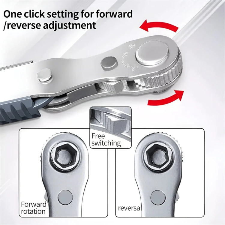 36-Tooth Bi-Directional Ratcheting Screwdriver Set With 4 Double-Ended Bits