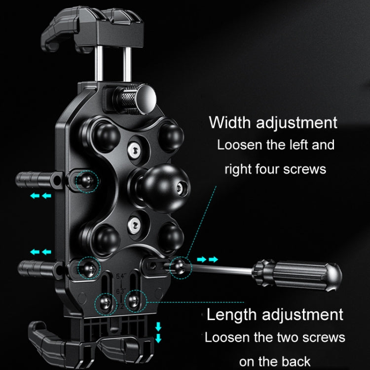 Kewig Motorcycle Octopus Holder Anti-Theft Motorcycle Cell Phone Mounts, M26-C1, M26-C2, M26-C3, M26-C4, M26-C5, M26-C6, M26-C7, M26-C8
