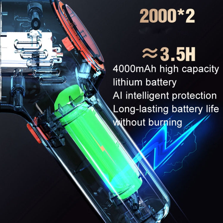 Wireless Charging Car Vacuum Cleaner Mini Handheld High Power Wet and Dry Vacuum Cleaner, Black, Blue, Black+2 Filters, Blue+2 Filters