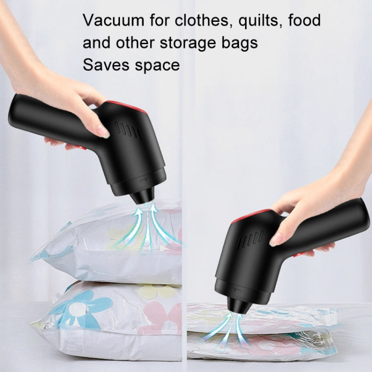 Wireless Charging Car Vacuum Cleaner Mini Handheld High Power Wet and Dry Vacuum Cleaner, Black, Blue, Black+2 Filters, Blue+2 Filters