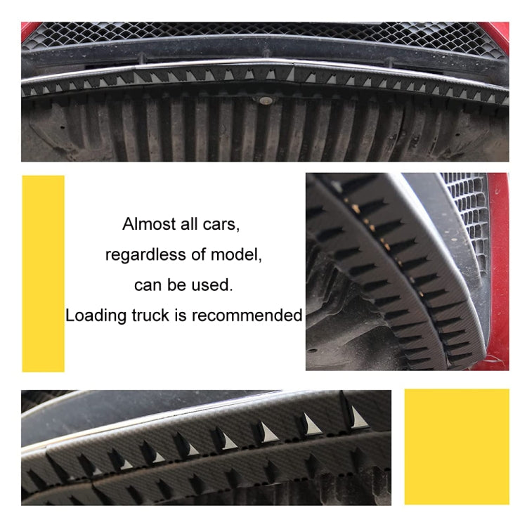 8pcs /Set Car Bumper Serrated Anti-collision Plate Decoration