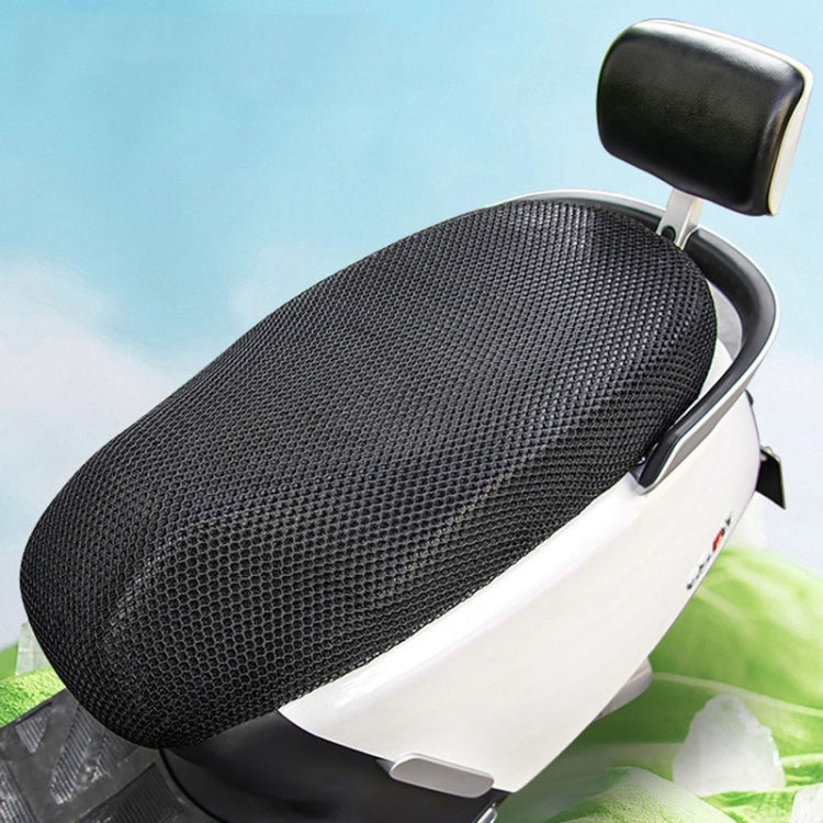 77x55cm Electrical Motorcycle Seat Cover Summer Breathable 3D Mesh Motorcycle Anti-Scald Cushion