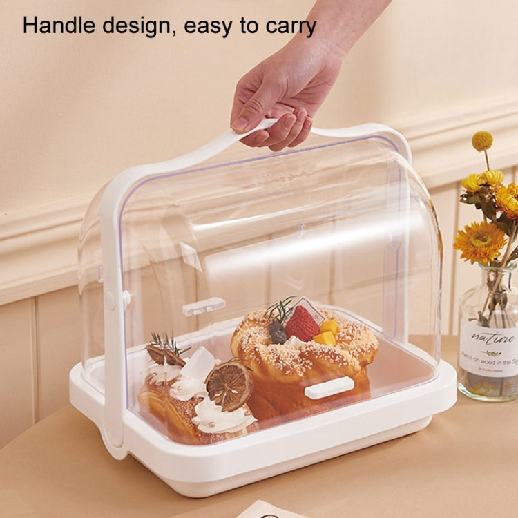 Portable Multi-function Transparent Storage Box Bread Box Bottle Organizer With Dustproof Lid, Small, Large