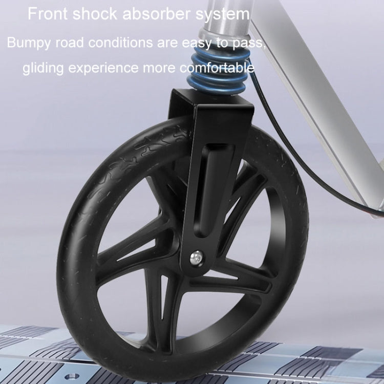 Adult Scooter Two-wheel Mobility Scooter Double Wing Pedal Bike, Standard Silver, Standard Black, Folding Black, Folding Silver