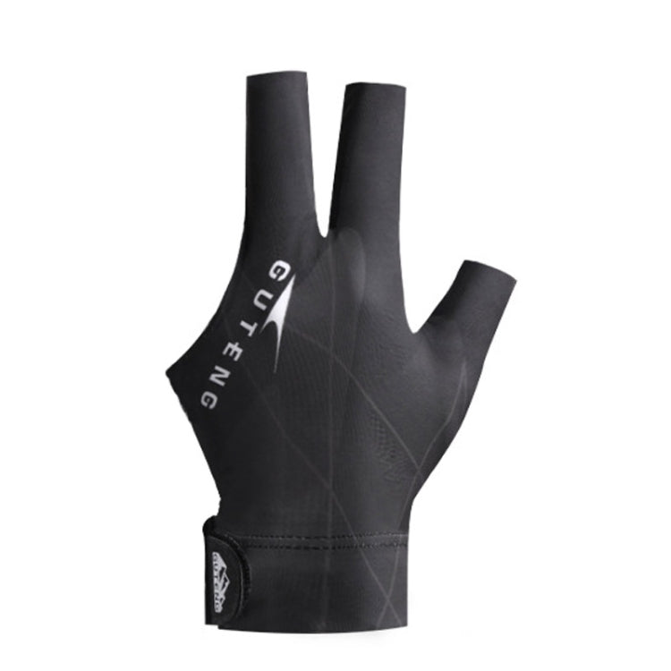 GUTENG Three Finger Thin Breathable Wear-Resistant Non-Slip Snooker Billiard Gloves, Left Hand Half Finger (Printed Red), Left Hand Half Finger (Printed Black), Left Hand Half Finger (Printed Blue), Left Hand Full Finger (Gray)                         ...