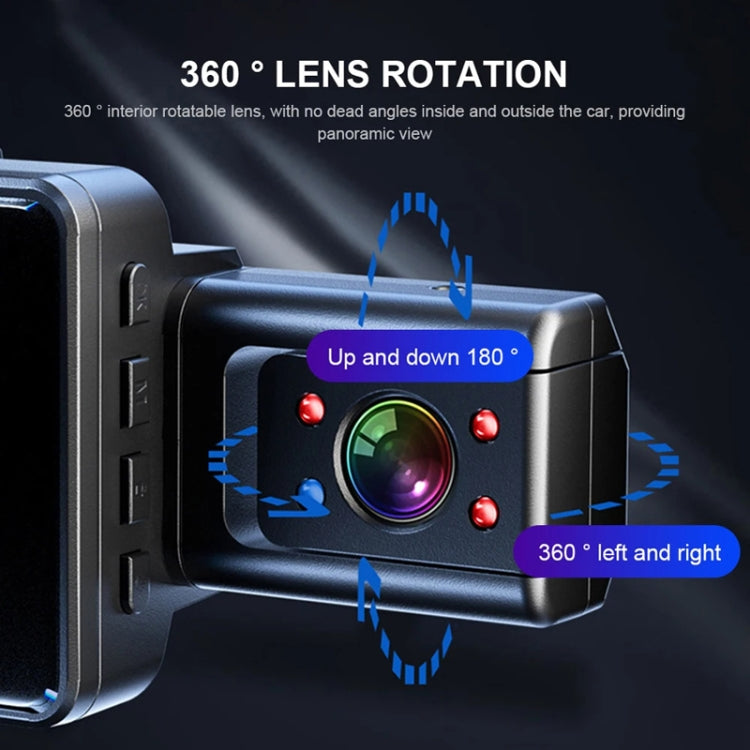 WIFI 3 Lens 1080P Night Vision Video Driving Recorder
