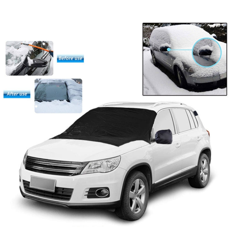 Automobile Silver Coated Cloth Sunshade Snow Shield, Front Rubber Band, Rear Rubber Band