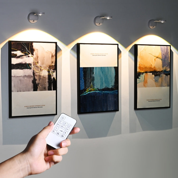 Rechargeable LED Motion Sensor Wireless Spotlight With Remote Control, 1200mAH White, 1200mAH Black, 2000mAH White, 2000mAH Black