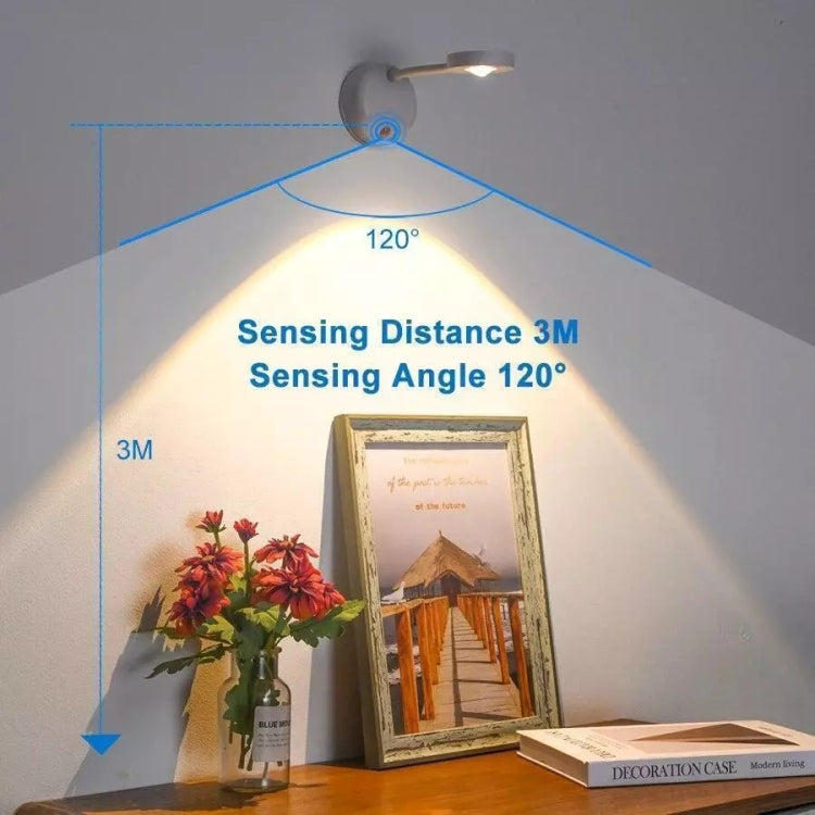 Rechargeable LED Motion Sensor Wireless Spotlight With Remote Control, 1200mAH White, 1200mAH Black, 2000mAH White, 2000mAH Black