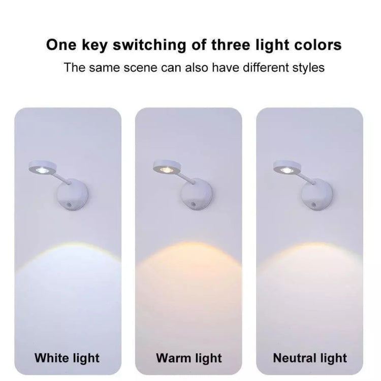Rechargeable LED Motion Sensor Wireless Spotlight With Remote Control, 1200mAH White, 1200mAH Black, 2000mAH White, 2000mAH Black