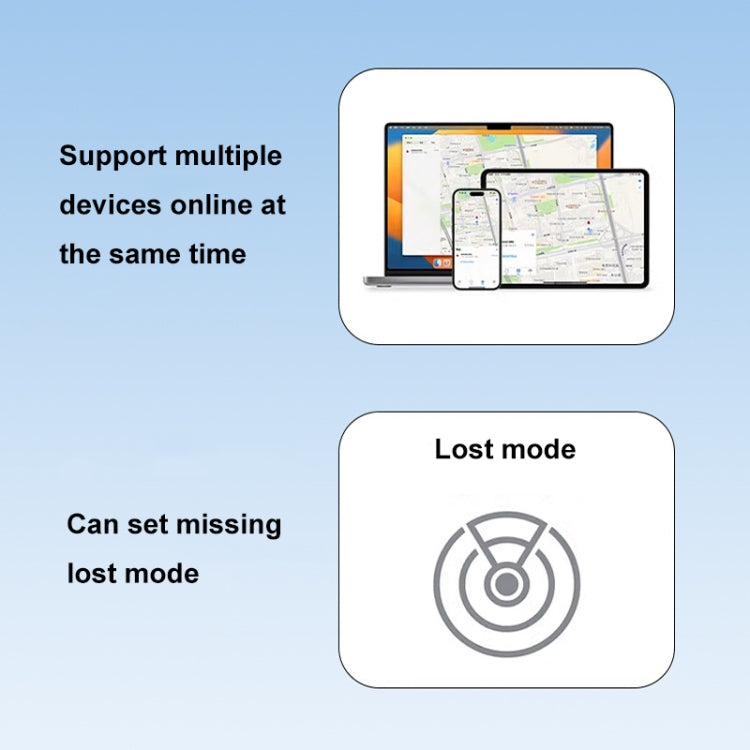 For Apple Series S11 Card-Type Positioning Smart Anti-Lost Device Locator