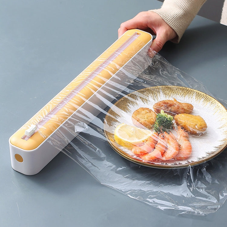 Cling Film Cutter Adjustable Storage Cutting Box, Yellow White, Blue White, Black White, Yellow White Magnetic Sticker, Blue White Magnetic Sticker, Black White Magnetic Sticker, Yellow White Magnet+Suction Cup, Blue White Magnet+Suction Cup           ...