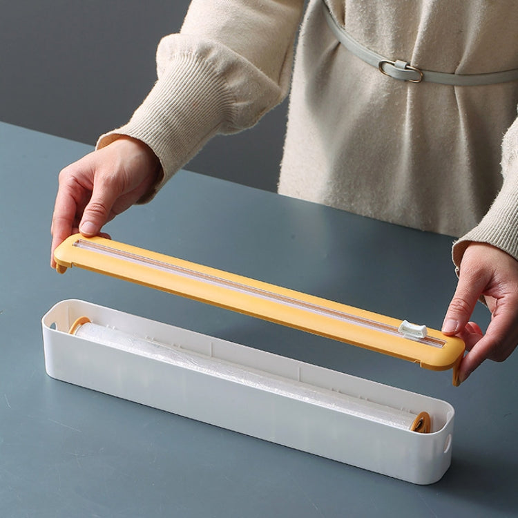 Cling Film Cutter Adjustable Storage Cutting Box, Yellow White, Blue White, Black White, Yellow White Magnetic Sticker, Blue White Magnetic Sticker, Black White Magnetic Sticker, Yellow White Magnet+Suction Cup, Blue White Magnet+Suction Cup           ...