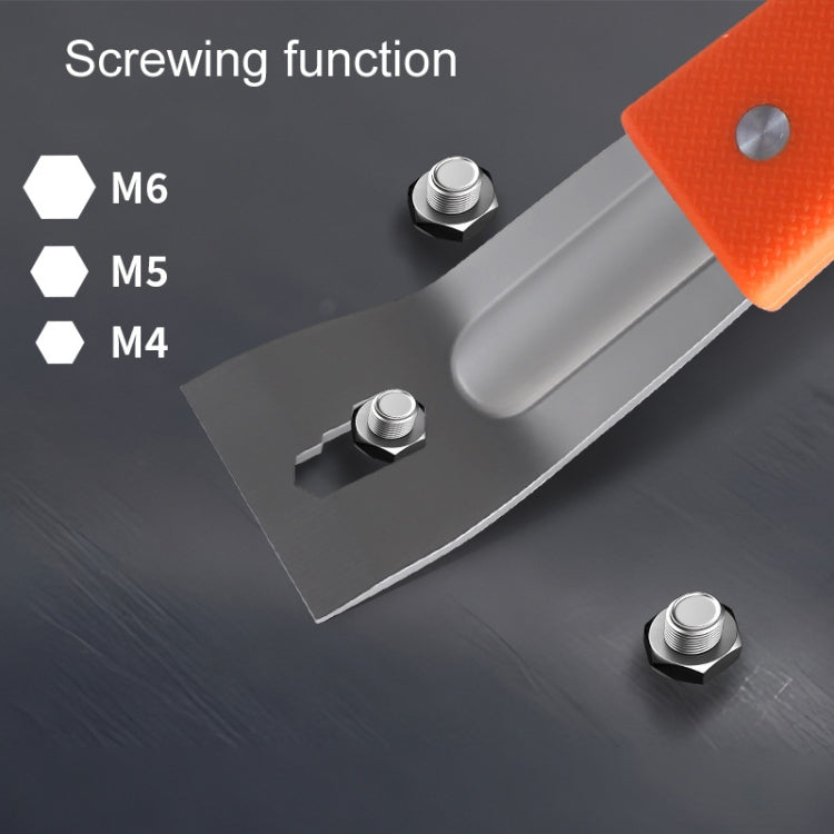 RUITOOL Stainless Steel Pry Bar Multi-Purpose Scraper Woodworking Decoration Non-Slip Nailer
