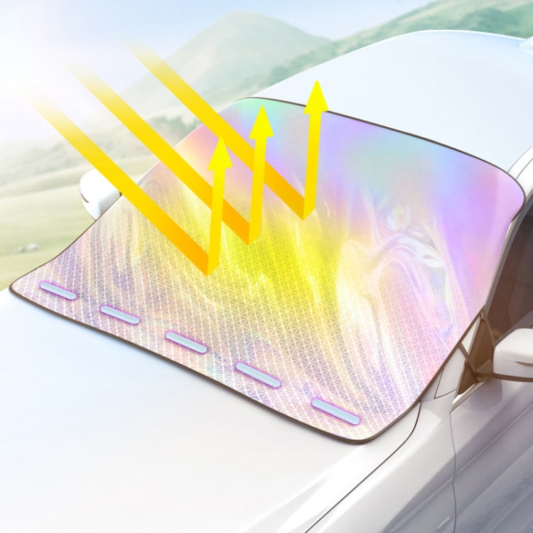 Car Laser Front Windshield Sun Protection Heat Insulation Sunshade, Small, Large