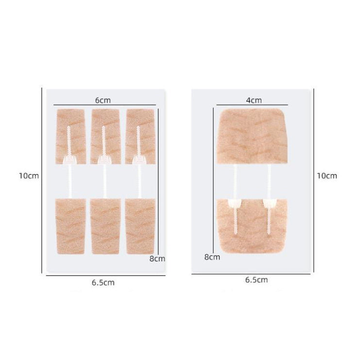 Non-woven Elastic Tape Bandage Patch Two Way Zipper Skin Latch Pull Tight Self-Adhesive Bandage Patch, White 2 Buckles, Skin Color 2 Buckles, White 3 Buckles, Skin Color 3 Buckles