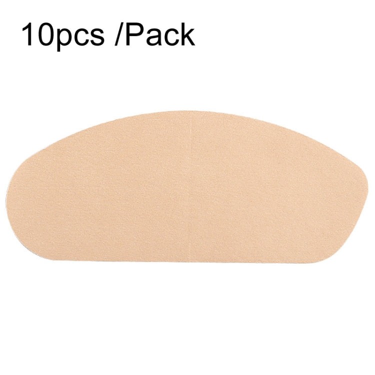10pcs /Pack Invisible Thigh Stickers Sweat-proof and Friction-proof Thigh Pressure Relief Patches, Skin Color Nonwoven, Skin Color Stretch Fabric, Earthy Yellow Stretch Fabric, Brown Stretch Fabric