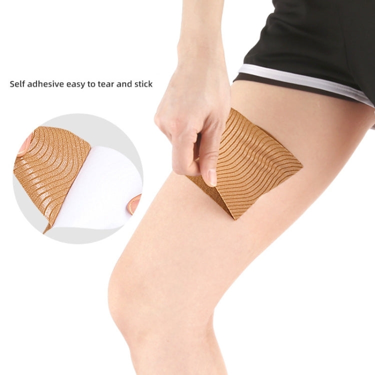 10pcs /Pack Invisible Thigh Stickers Sweat-proof and Friction-proof Thigh Pressure Relief Patches, Skin Color Nonwoven, Skin Color Stretch Fabric, Earthy Yellow Stretch Fabric, Brown Stretch Fabric