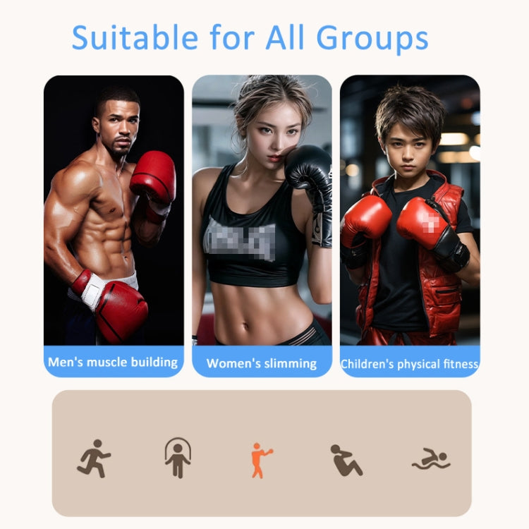 Bluetooth Music Boxing Machine Countable Rechargeable Fitness Equipment, Without Gloves Pink Blue, With Adult Gloves Pink Blue, With Child Golves Pink Blue, With Adult & Child Gloves Pink Blue, Without Gloves Blue, With Adult Gloves Blue               ...
