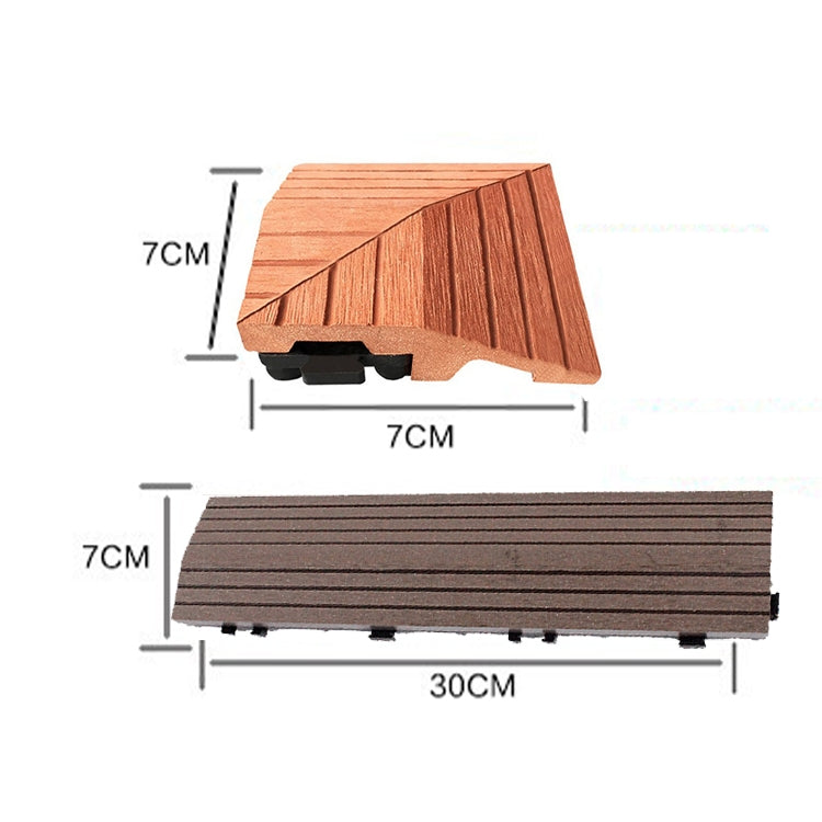Outdoor Balcony Plastic Wood Waterproof Anti-Corrosion Sealing Floor, Coffee, Apricot Yellow, Grey, Black, Mahogany, White, 1th Corner, Co-extruded Teak, Co-extruded Pewter, Co-extruded Ancient-Wood, Co-extruded Coffee, Co-extruded Corner
