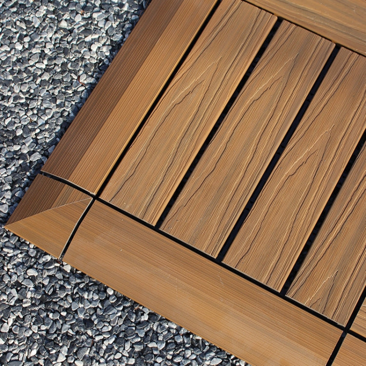 Outdoor Balcony Plastic Wood Waterproof Anti-Corrosion Sealing Floor, Coffee, Apricot Yellow, Grey, Black, Mahogany, White, 1th Corner, Co-extruded Teak, Co-extruded Pewter, Co-extruded Ancient-Wood, Co-extruded Coffee, Co-extruded Corner
