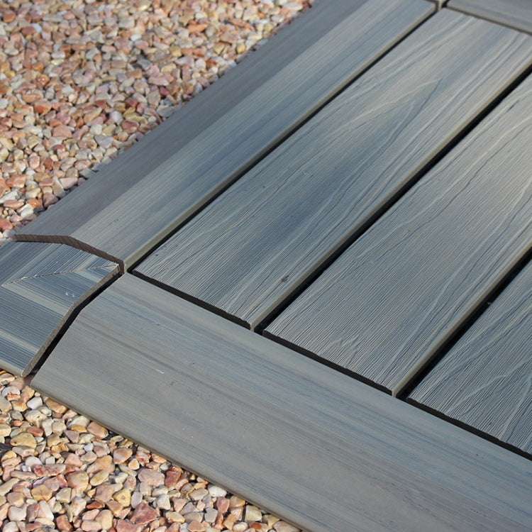 Outdoor Balcony Plastic Wood Waterproof Anti-Corrosion Sealing Floor, Coffee, Apricot Yellow, Grey, Black, Mahogany, White, 1th Corner, Co-extruded Teak, Co-extruded Pewter, Co-extruded Ancient-Wood, Co-extruded Coffee, Co-extruded Corner