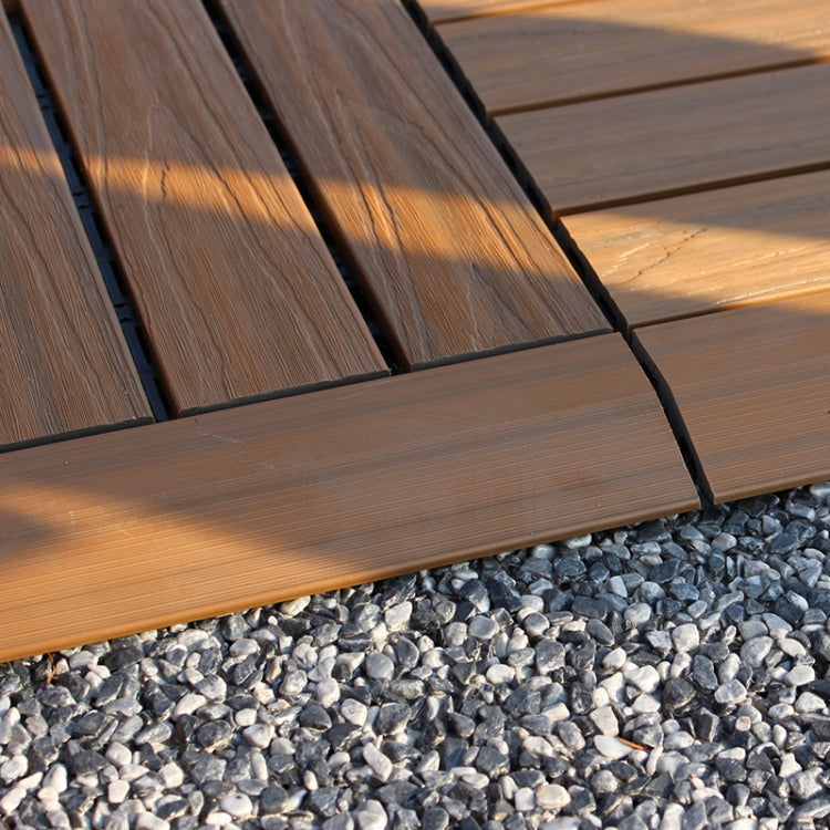 Outdoor Balcony Plastic Wood Waterproof Anti-Corrosion Sealing Floor, Coffee, Apricot Yellow, Grey, Black, Mahogany, White, 1th Corner, Co-extruded Teak, Co-extruded Pewter, Co-extruded Ancient-Wood, Co-extruded Coffee, Co-extruded Corner