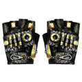 Punk Biker Half Finger Gloves Halloween Accessories, S, M, L, XL