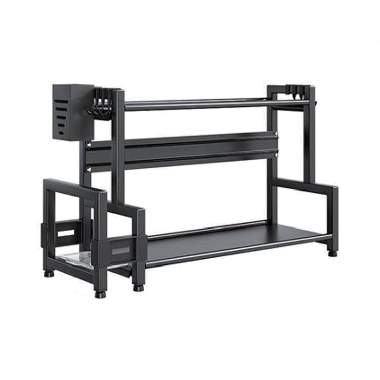 Kitchen Multifunctional Shelf Household Countertop Spice Storage Racks, Dual-Layer 30cm, Dual-Layer 40cm, Dual-Layer 50cm, Three-Layer 30cm, Three-Layer 40cm, Three-Layer 50cm