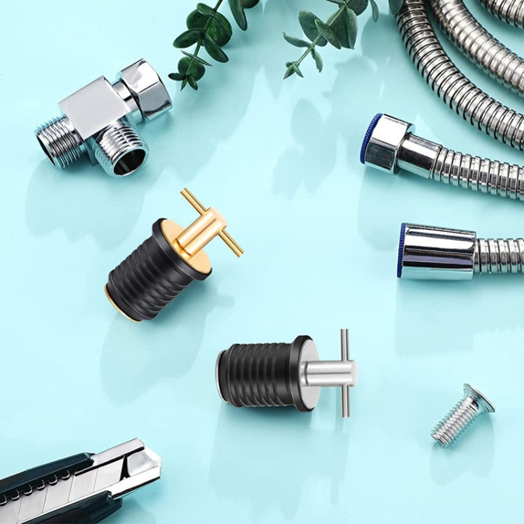 Marine Motorboat Deck Cross Drain Plug Screw, Copper For 25mm, Copper For 32mm, Stainless Steel For 25mm