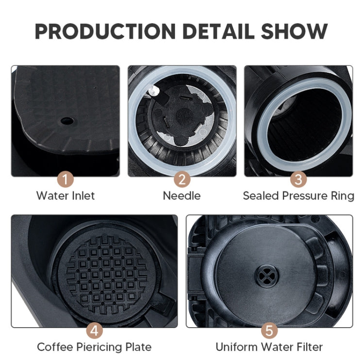 Compatible With Dolce Gusto Coffee Machine To Nespresso iCafilas Capsule Adapter Conversion Tray, Star