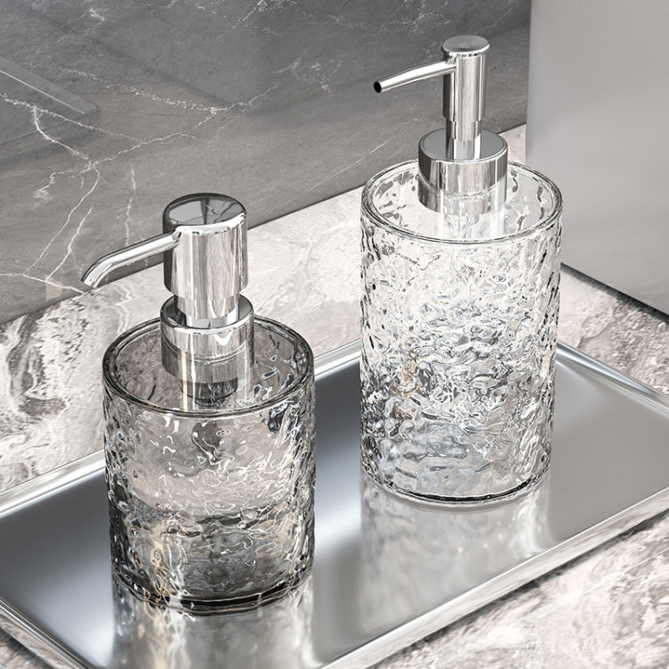 300ml Household Traveling Dispenser Shampoo Body Wash Lathering Bottles, Transparent Round, Transparent Square, Transparent Gray Round, Transparent Gray Square