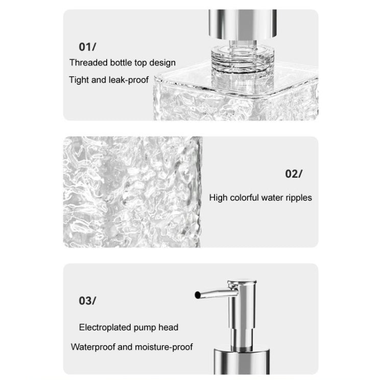 300ml Household Traveling Dispenser Shampoo Body Wash Lathering Bottles, Transparent Round, Transparent Square, Transparent Gray Round, Transparent Gray Square