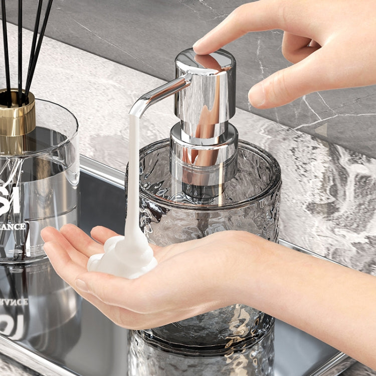 300ml Household Traveling Dispenser Shampoo Body Wash Lathering Bottles, Transparent Round, Transparent Square, Transparent Gray Round, Transparent Gray Square