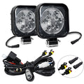 12W 9-30V Car Mixed Light Work Light With Wire Set, Square, Round