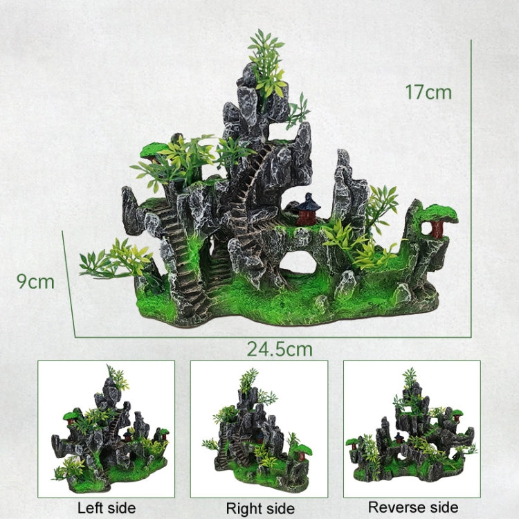 Resin Aquarium Fish Tank Landscaping Simulation Wigwam Decoration