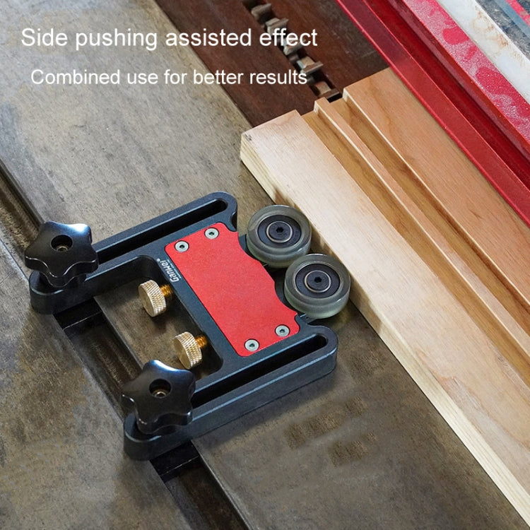 Table Saws Pressing Feeder Roller Guides Feather Loc Board Safety Pushing Auxiliary Tool, Ganwei MG0-000-0111