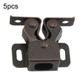 5pcs Antique Old- Style Short Foot Door Clip Buckle Household Closet Cabinet Door Catches, With Screw, Without Screw
