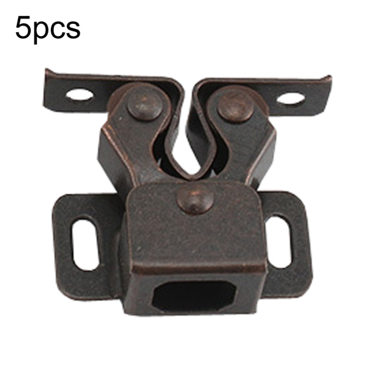 5pcs Antique Old- Style Short Foot Door Clip Buckle Household Closet Cabinet Door Catches, With Screw, Without Screw