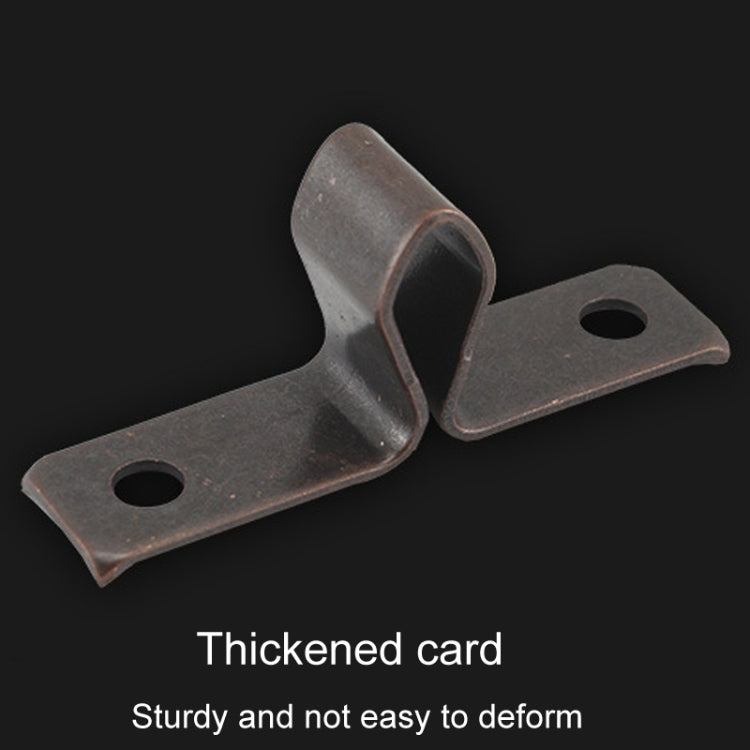 5pcs Antique Old- Style Short Foot Door Clip Buckle Household Closet Cabinet Door Catches, With Screw, Without Screw