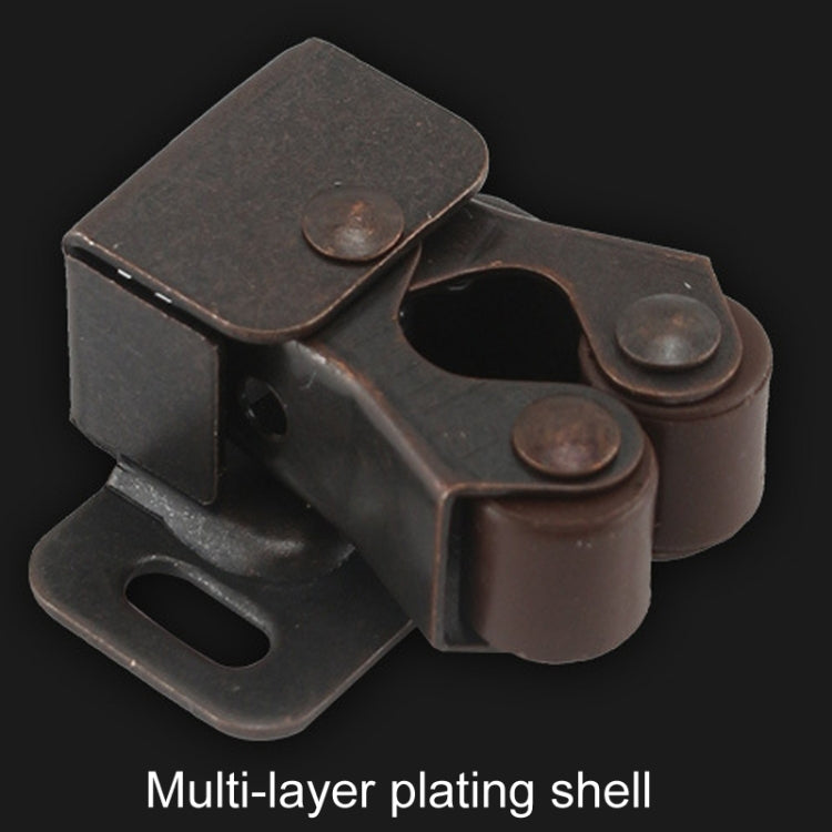5pcs Antique Old- Style Short Foot Door Clip Buckle Household Closet Cabinet Door Catches, With Screw, Without Screw