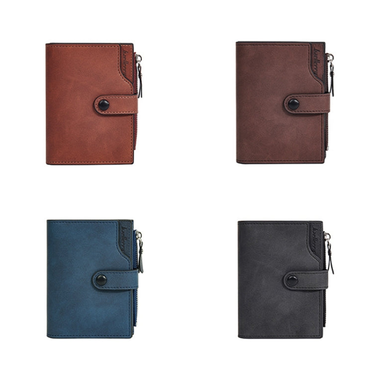 Baellerry D5113 RFID Anti-theft Tri-fold Zipper Short Wallet Coin Purse