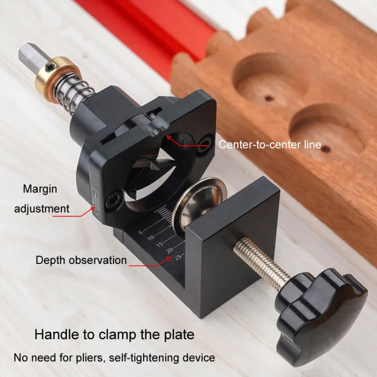 35mm Hole Opening Locator Cabinet Door Hinge Drills Hole Jig Puncher Woodworking Tool, MG0-000-0016